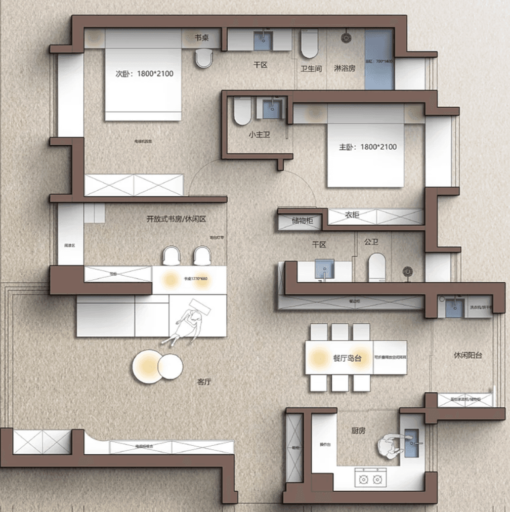 The floor plan it started from