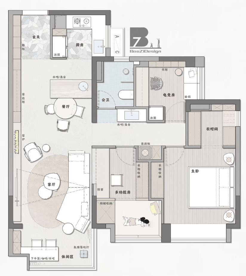 The floor plan it started from