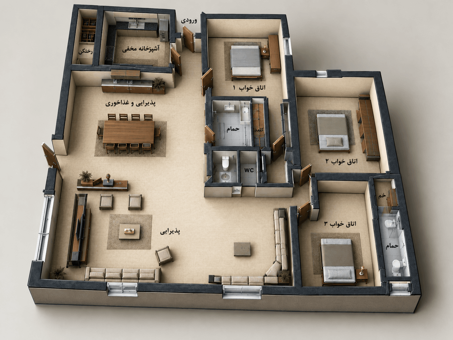 The floor plan it started from