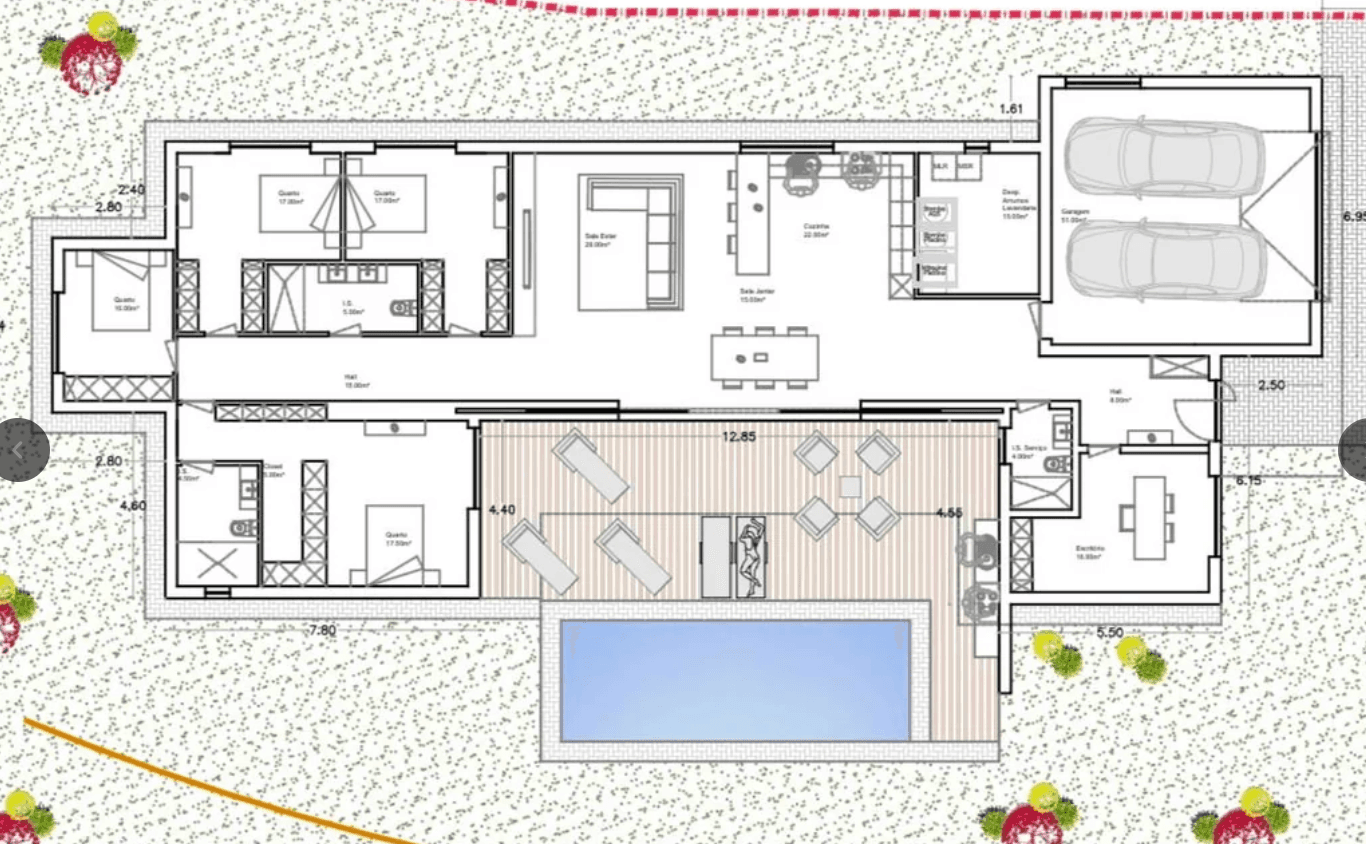 The floor plan it started from