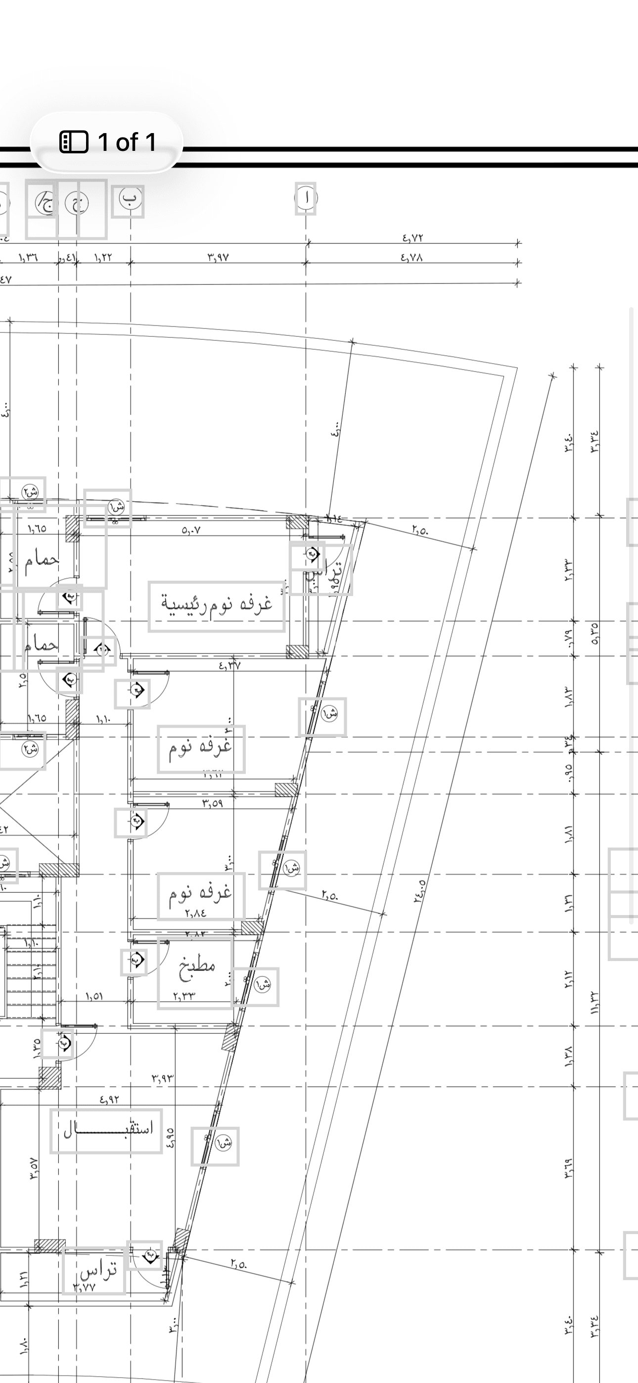 The floor plan it started from